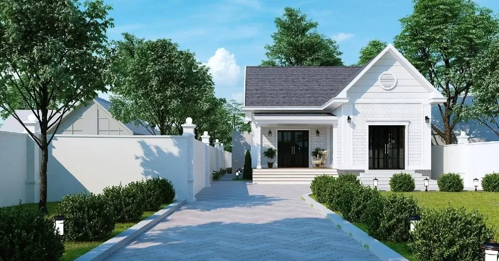 Nhà cấp 4 2 phòng ngủ 5x20 có sân vườn