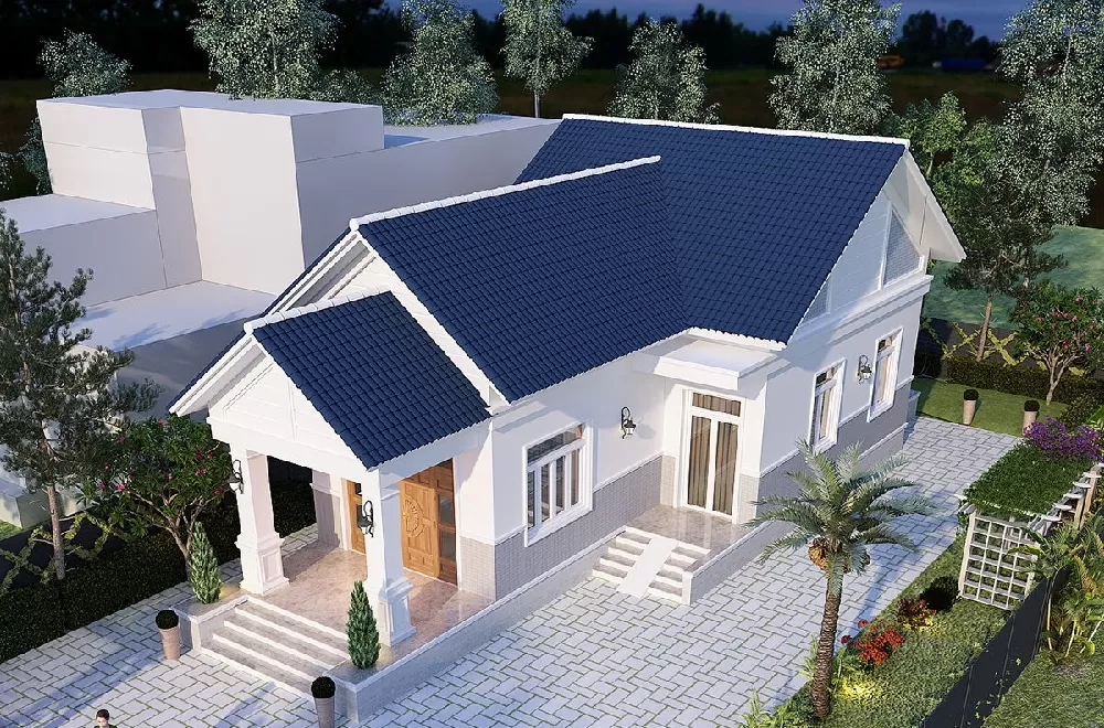 Nhà cấp 4 5x20 2 phòng ngủ 1 phòng thờ