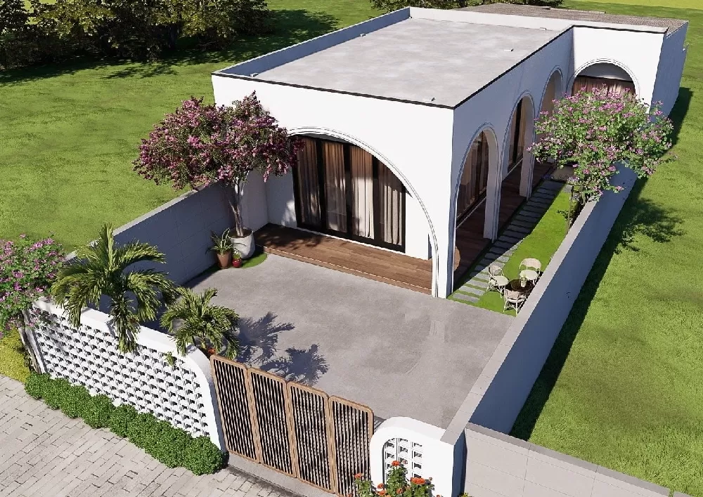 Chi phí xây nhà cấp 4 2 phòng ngủ 5x20m trọn gói