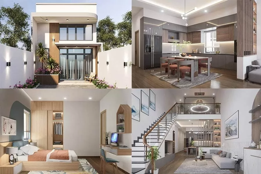 Nhà cấp 4 2 phòng ngủ 5x20m có gác lửng