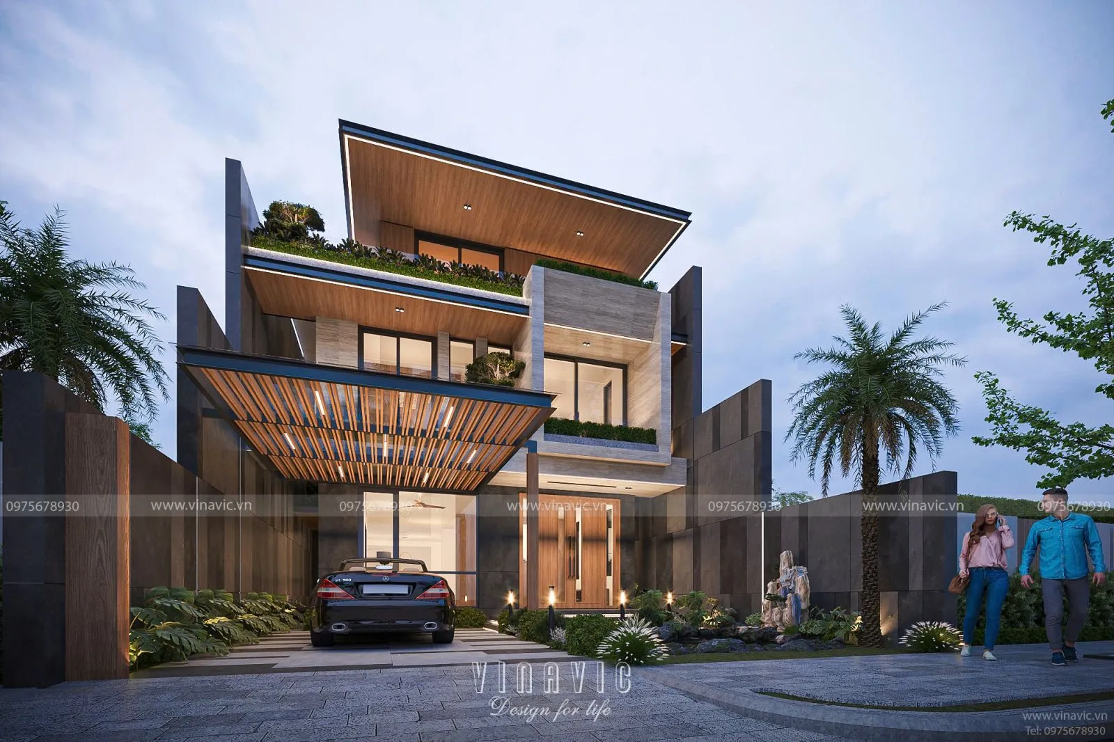 Đơn giá thiết kế nhà phố (chưa có 3D)