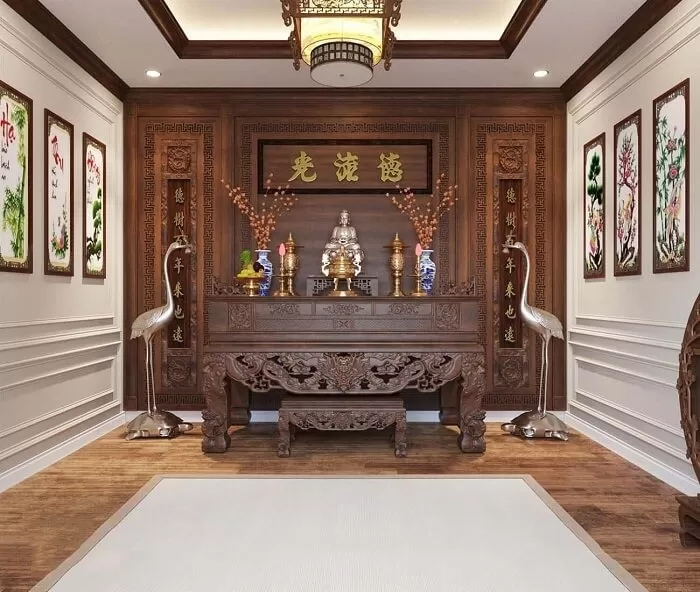 Những mẫu phòng thờ đẹp theo phong cách tân cổ điển