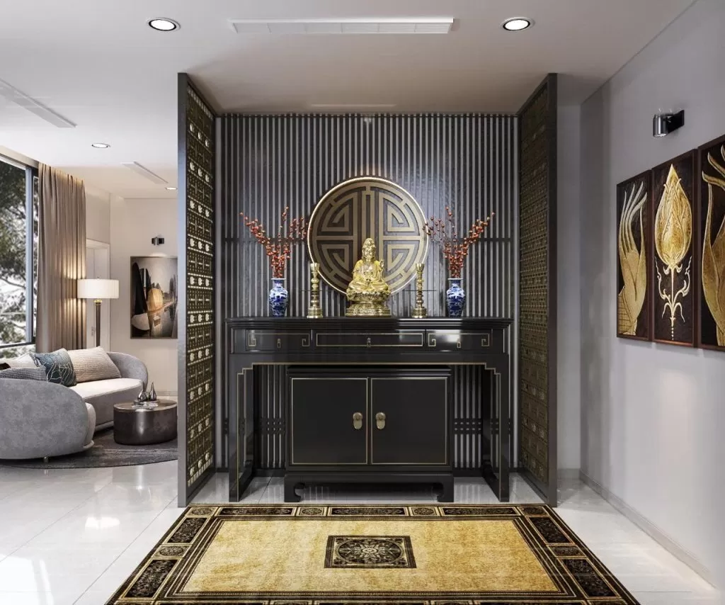 Mẫu thiết kế nơi thờ cúng theo nguyên tắc hiện đại