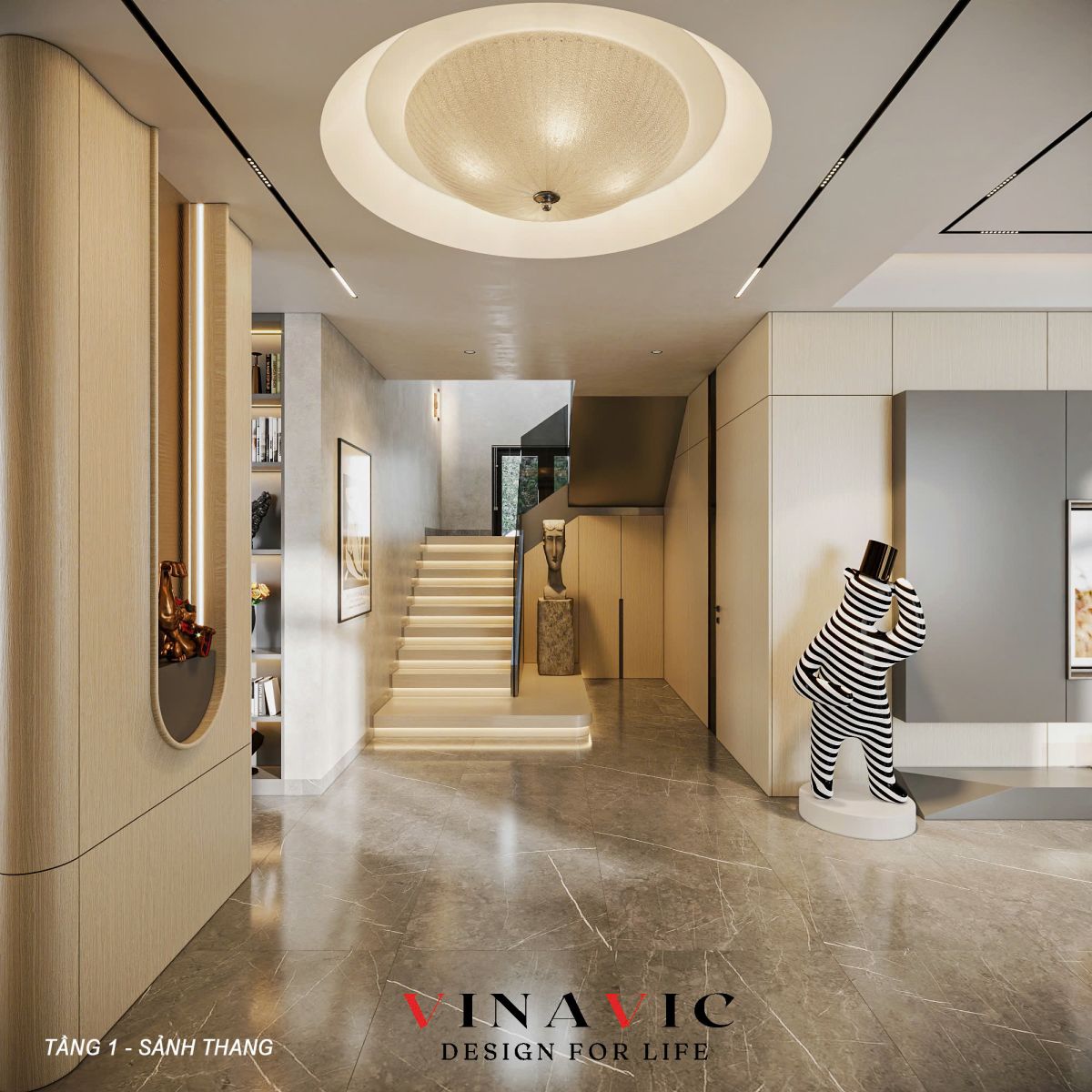 Thiết kế nội thất biệt thự cao cấp (CĐT: Mrs Thủy - Phú Thọ) NT2333