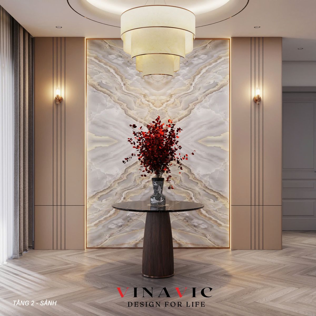 Thiết kế nội thất biệt thự cao cấp (CĐT: Mrs Thủy - Phú Thọ) NT2333