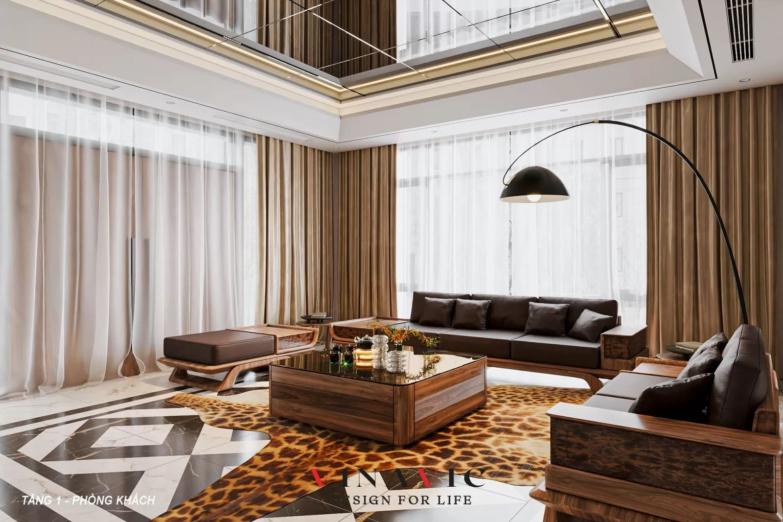 Thiết kế nội thất biệt thự 3 tầng 17 x 13m (CĐT: Mr Thành - Quảng Ninh) NT2329