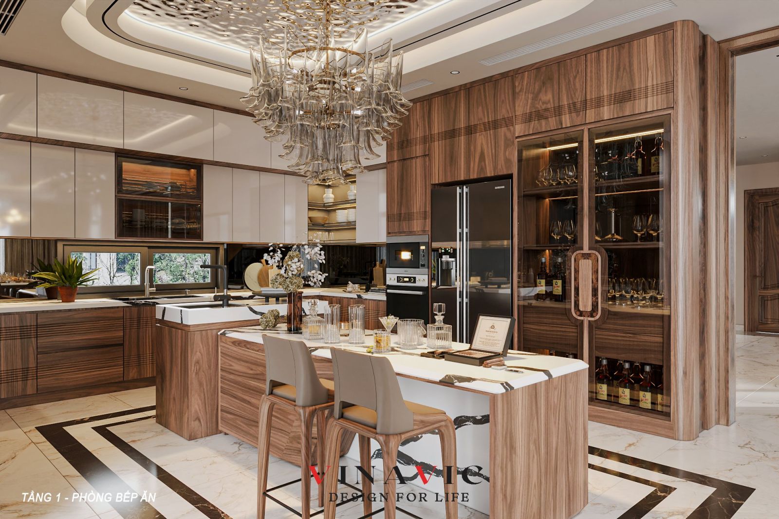 Thiết kế nội thất biệt thự 3 tầng 17 x 13m (CĐT: Mr Thành - Quảng Ninh) NT2329