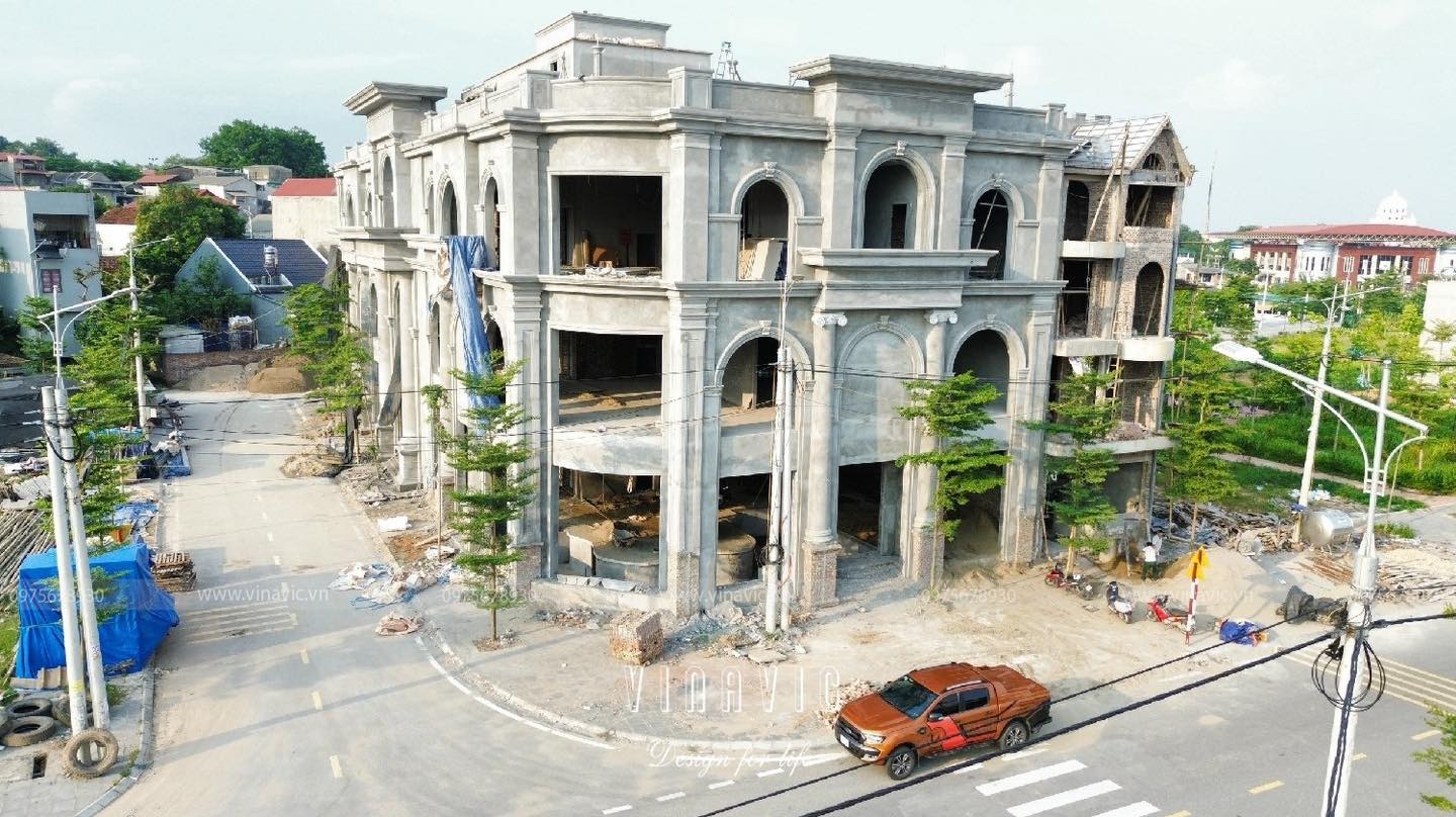 Thi công trung tâm tiệc cưới sang trọng tân cổ điển 1350m2 TCBT2240