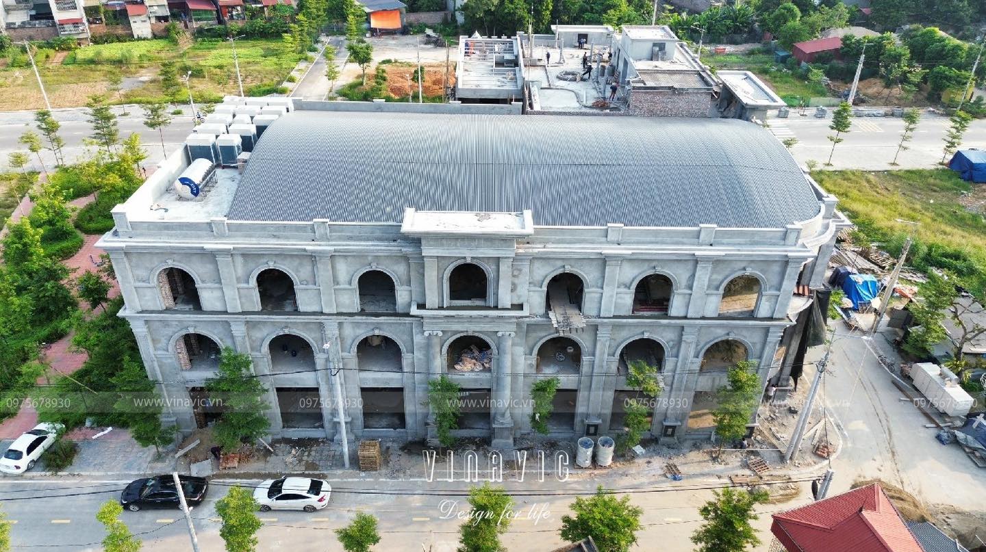 Thi công trung tâm tiệc cưới sang trọng tân cổ điển 1350m2 TCBT2240