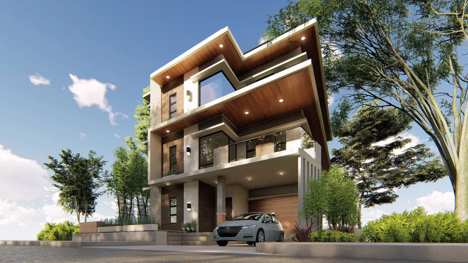 Thiết kế kiến trúc nhà 3 tầng