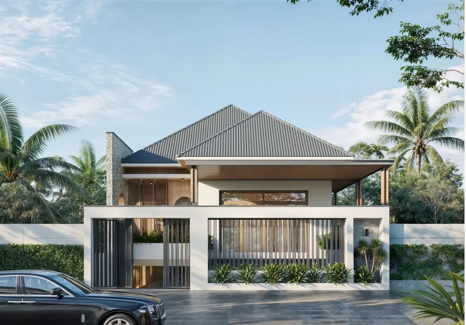 Mẫu nhà 500 triệu 1 tầng phong cách đơn giản