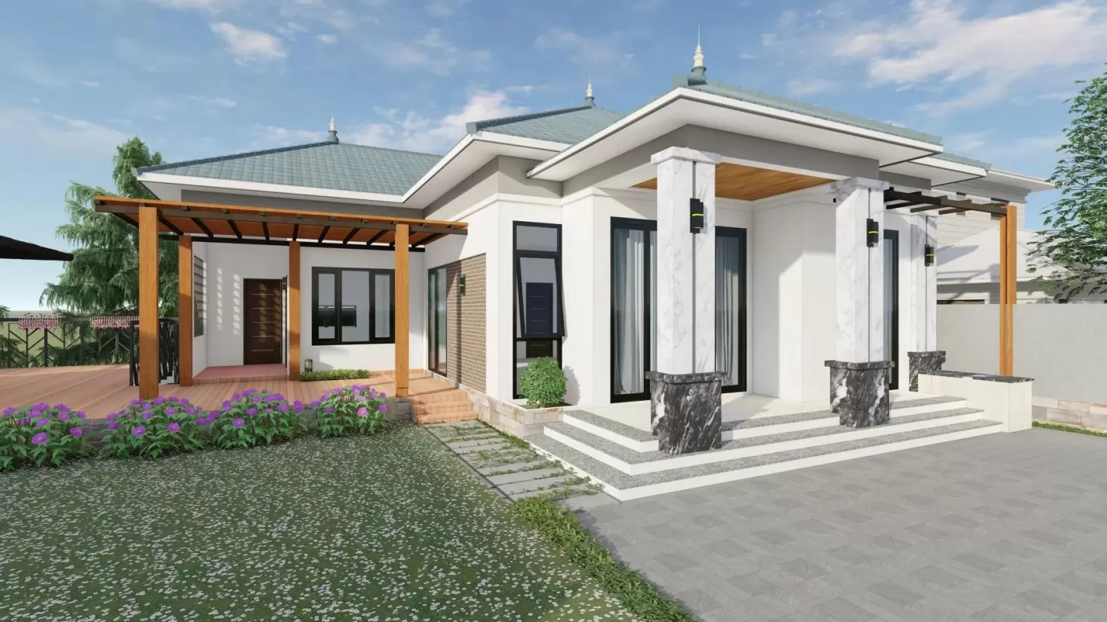 Mẫu nhà 1 tầng giá 500 triệu