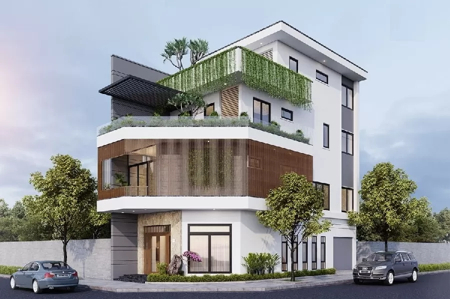 Mẫu nhà ngang 12m sâu 7m