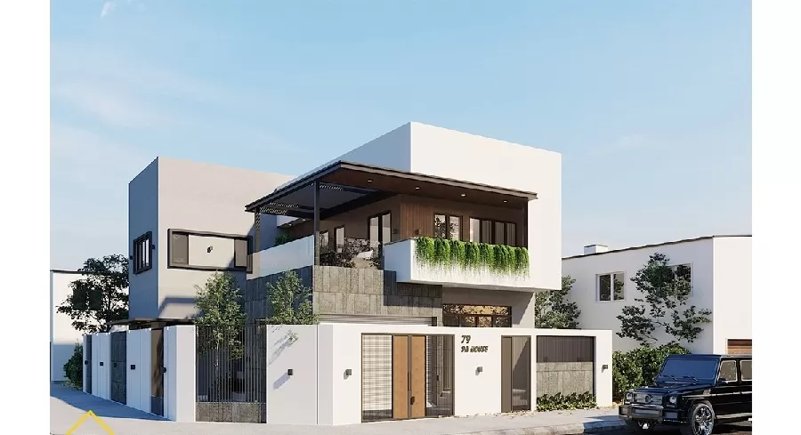 Mẫu nhà ngang 12m sâu 7m