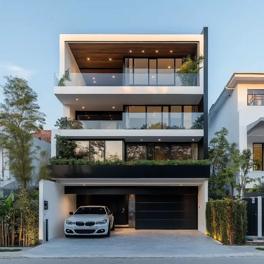 Mẫu nhà ngang 12m sâu 7m