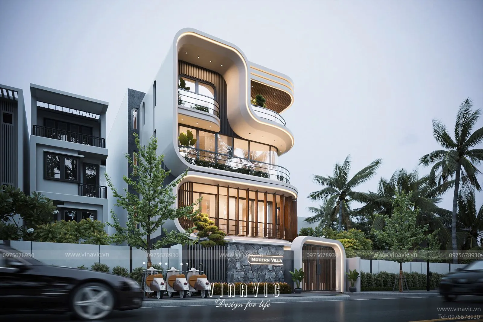 Nhà phố hiện đại độc đáo