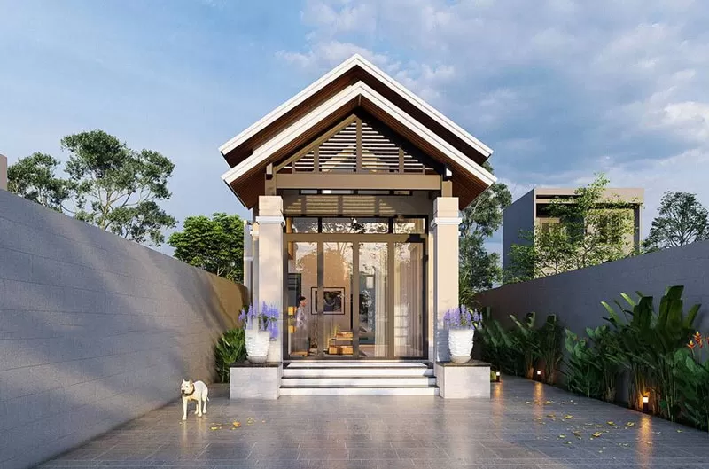 Lưu ý khi thiết kế nhà ống 1 tầng 2 phòng ngủ