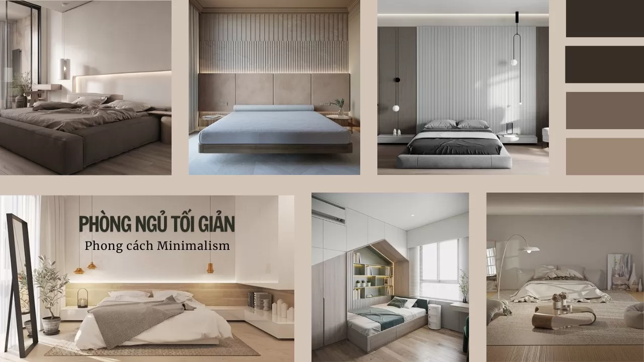 BST 55+ Mẫu thiết kế phòng ngủ tối giản đẹp phong cách Minimalism