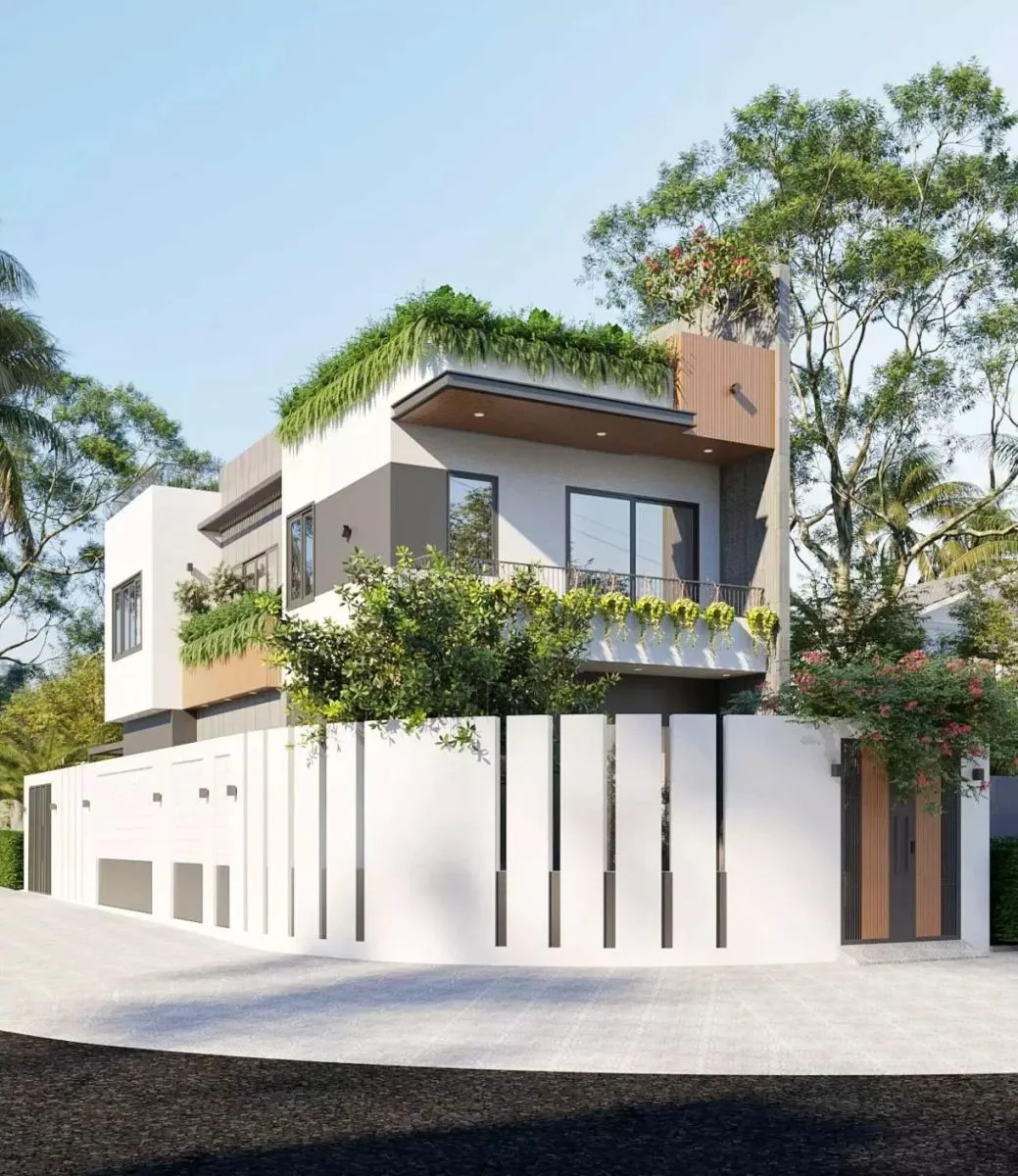 Mẫu nhà 2 tầng 6x13m