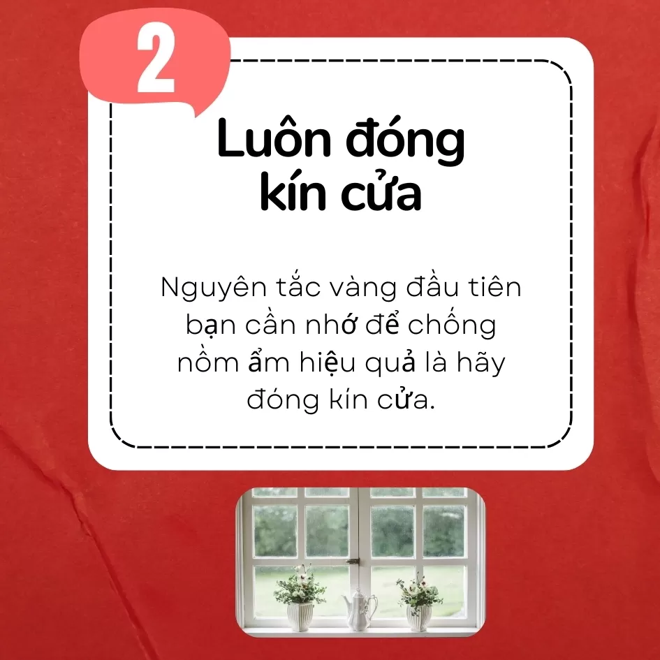 Luôn đóng kín cửa