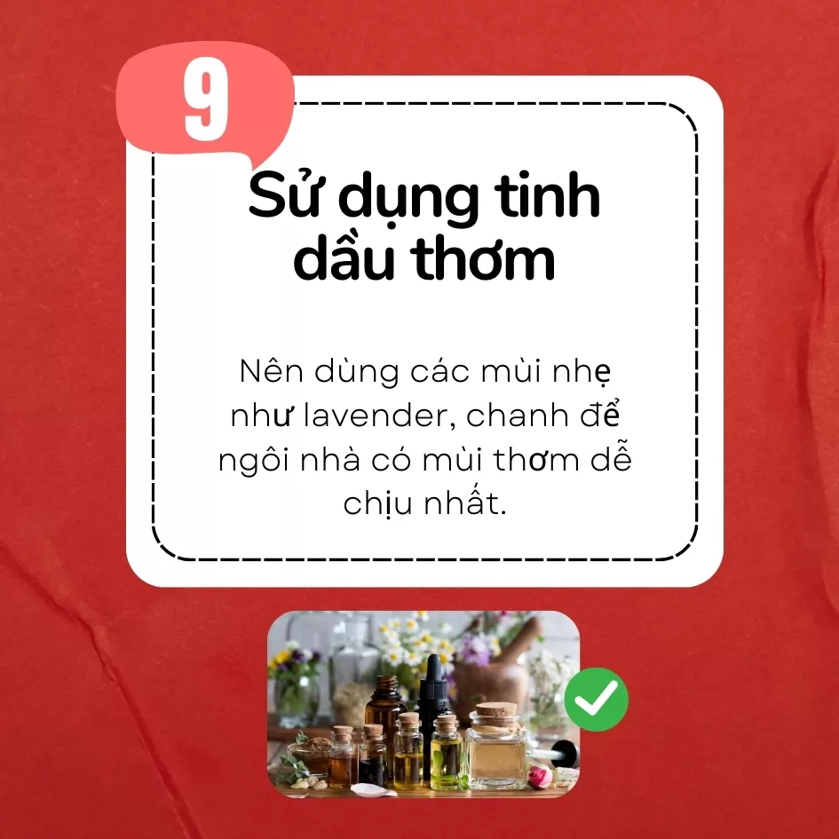 Sử dụng tinh dầu thơm