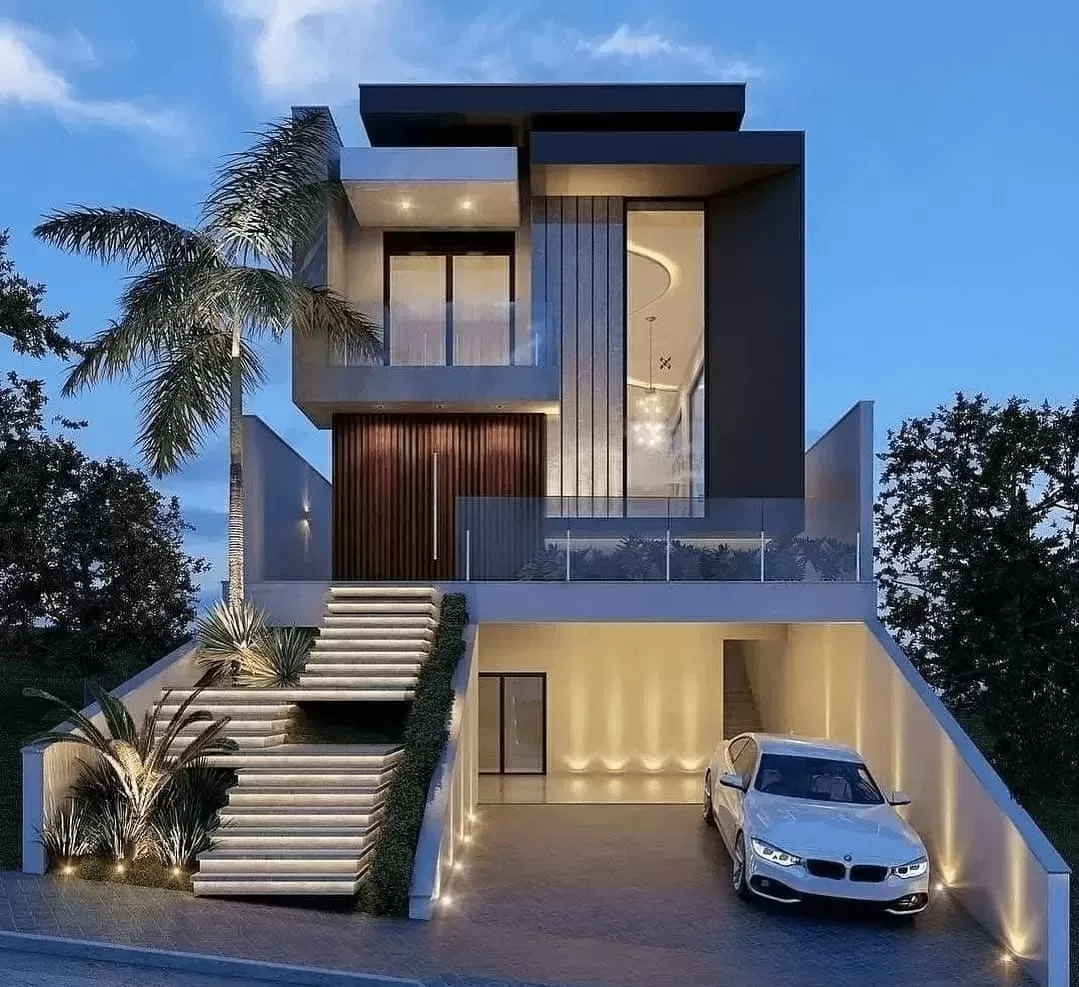 Những lưu ý khi thiết kế nhà phố 3 tầng cầu thang ngoài