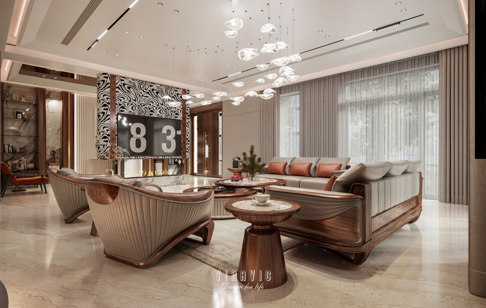 Kết Hợp Ánh Sáng Và Vật Liệu Trong Nội Thất Penthouse Cao Cấp