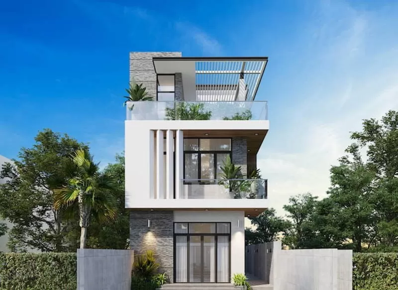 Thiết kế nhà đẹp cho diện tích nhỏ mái bằng