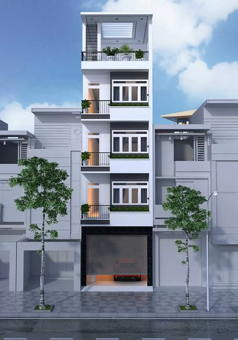 Nhà 4 tầng 40m2 có gara ô tô