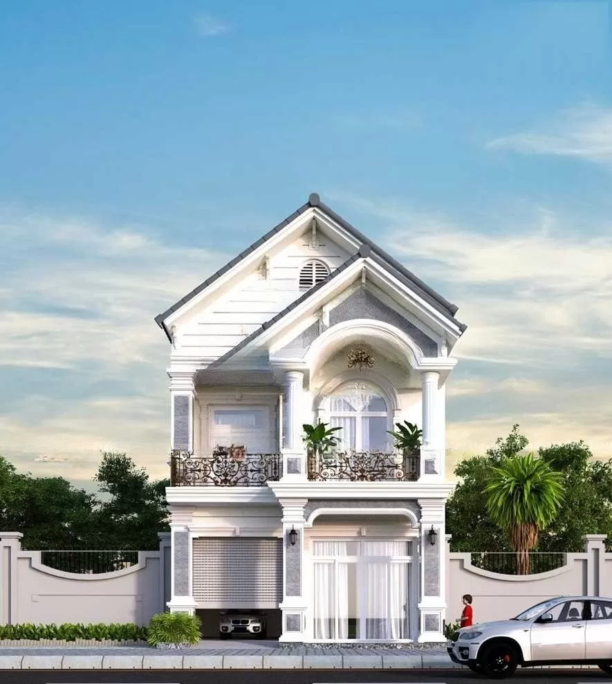 Nhà 2 tầng mái thái mặt tiền 8m x 10m