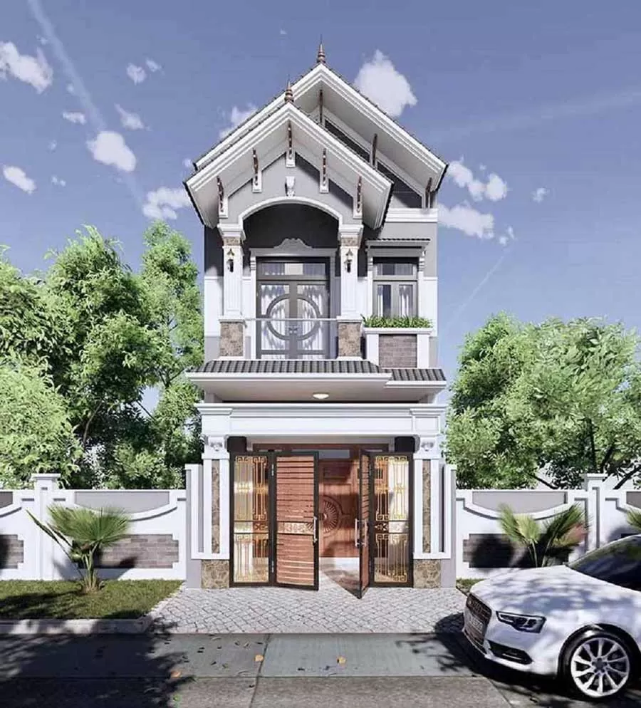 Thiết kế nhà 5x15 mái Thái tiết kiệm chi phí