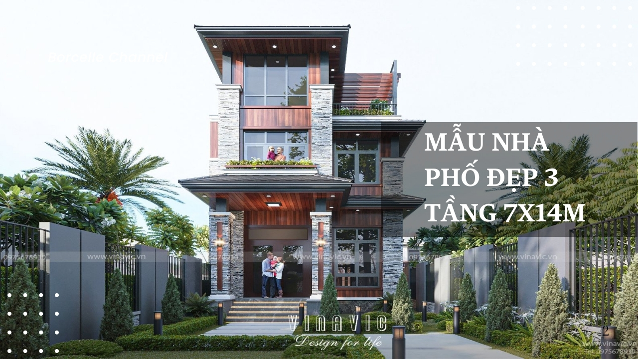 35 Mẫu Nhà Phố Đẹp 3 Tầng 7x14m Thoáng Đẹp, Tối Ưu Công Năng