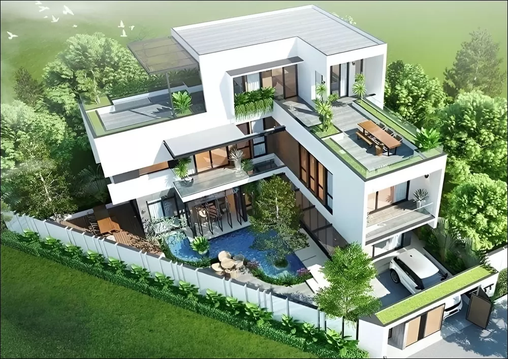 Ngôi nhà hình khối chữ L