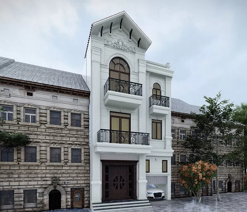 Mẫu Nhà Mái Thái 6x15m