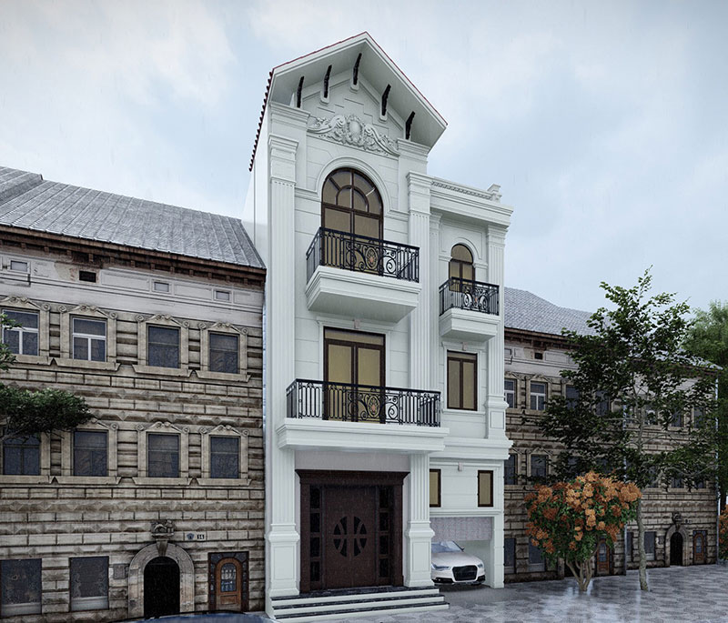 Mẫu Nhà Mái Thái 6x15m