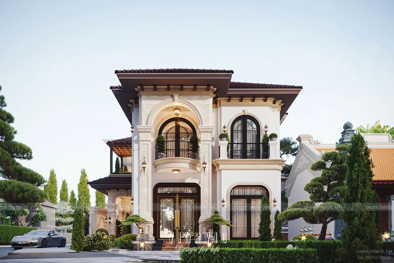 Chi phí thiết kế và xây dựng nhà 2 tầng có phòng thờ