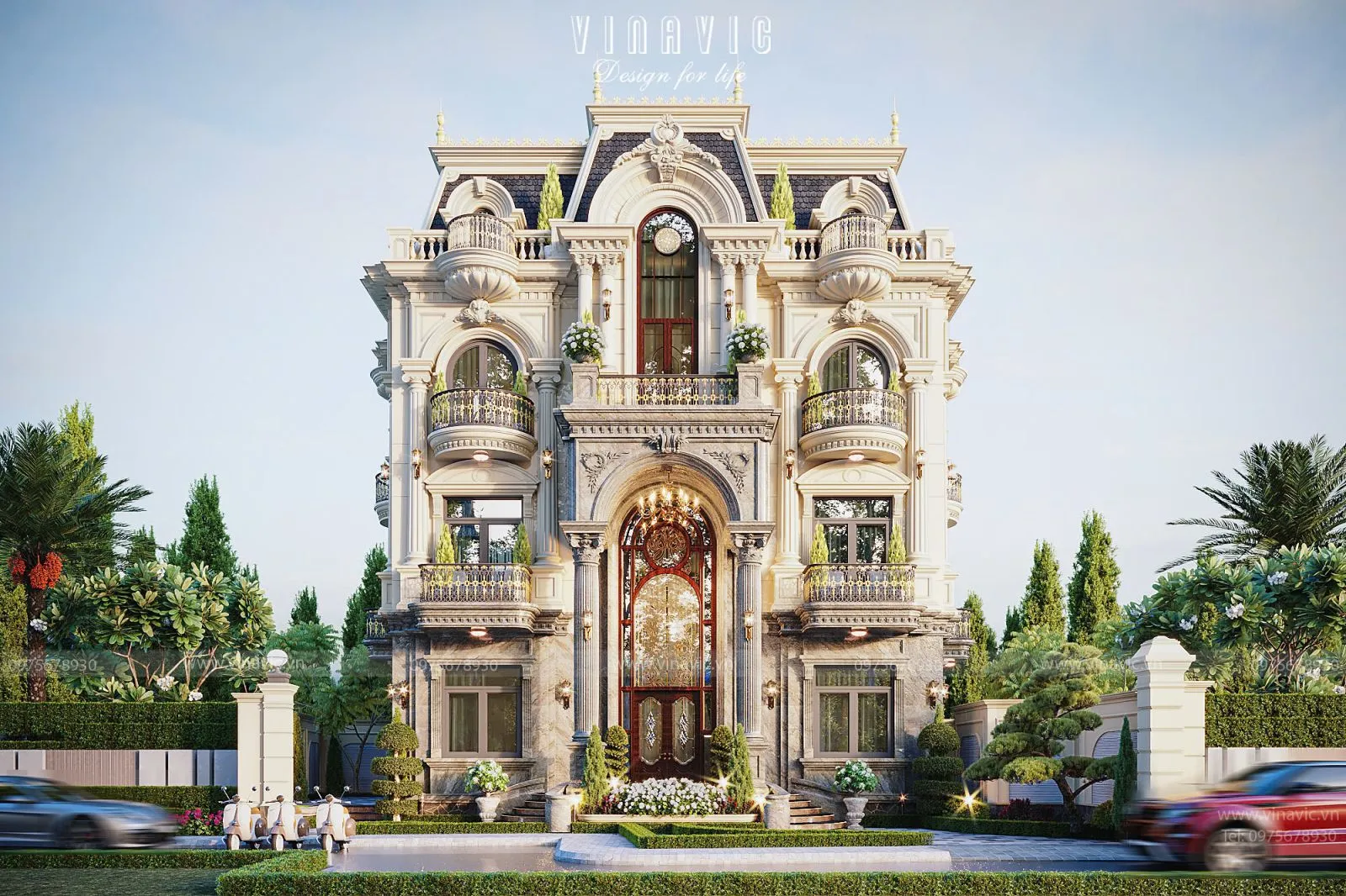 Nhà cổ điển nổi bật với kiến trúc đồ sộ, xa hoa và tinh xảo