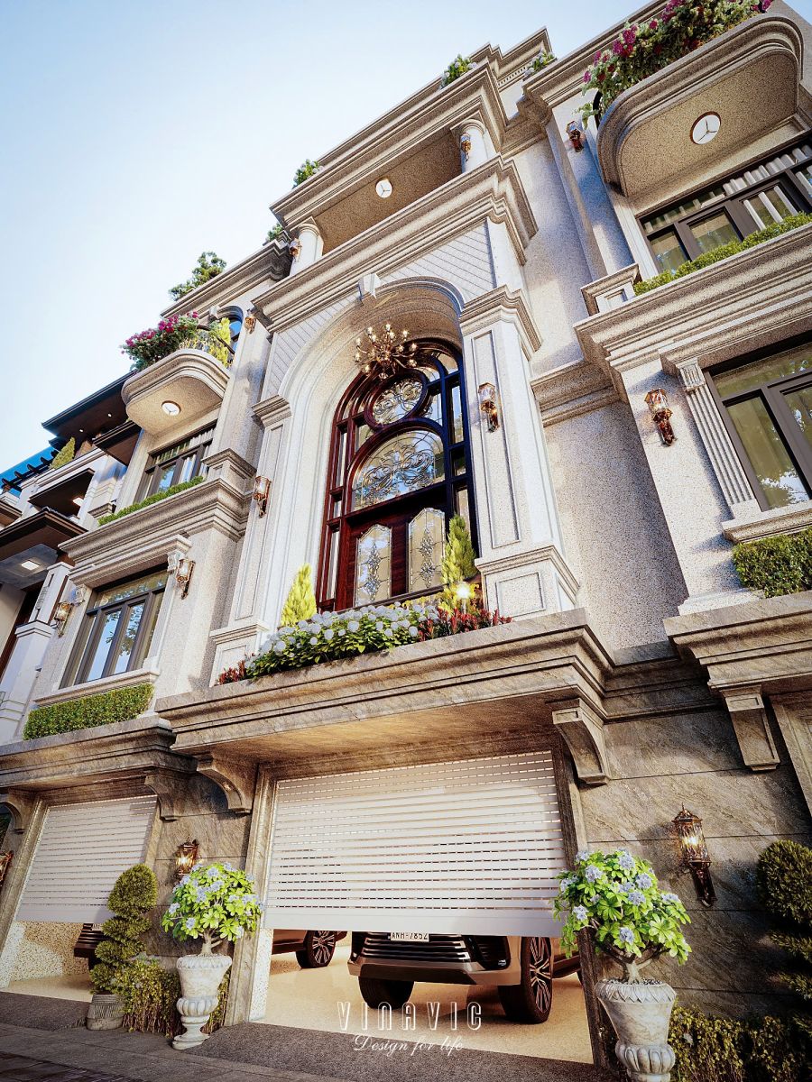 Biệt Thự 5 Tầng Tân Cổ Điển Sang Trọng 168m2 (14m x 12m) BT2391
