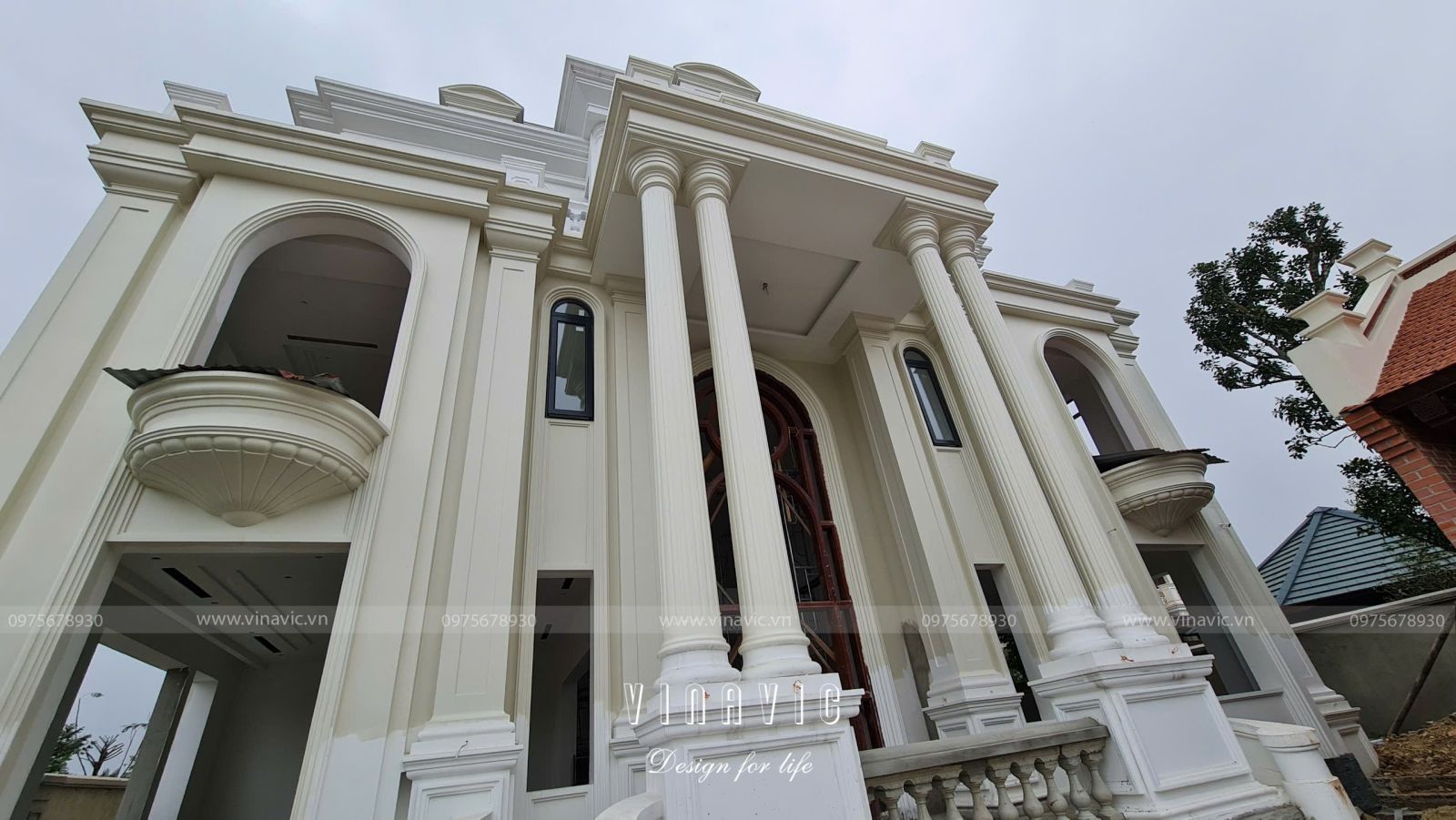 Thi công trọn gói biệt thự 3 tầng tân cổ điển 208m2 (CĐT: Mr Tùng - Thanh Hóa) TCBT2246