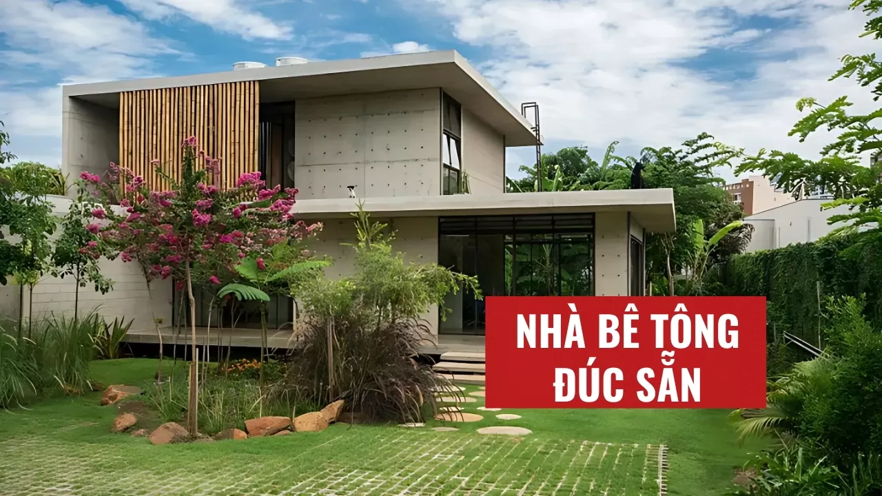 Nhà bê tông đúc sẵn là gì? Những lưu ý khi thi công nhà bê tông đúc sẵn