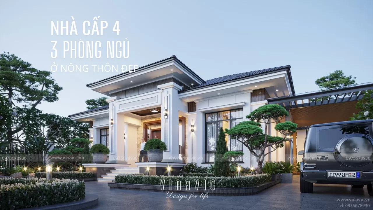 Nhà Cấp 4 Nông Thôn 3 Phòng Ngủ