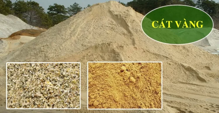 Phân loại cát vàng dùng trong xây dựng