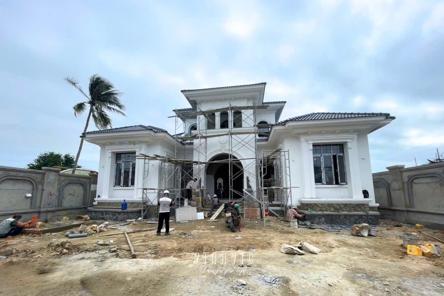 Thi công biệt thự địa trung hải 450m2 (CĐT:Mr Phát - Cam Ranh) TCBT2242