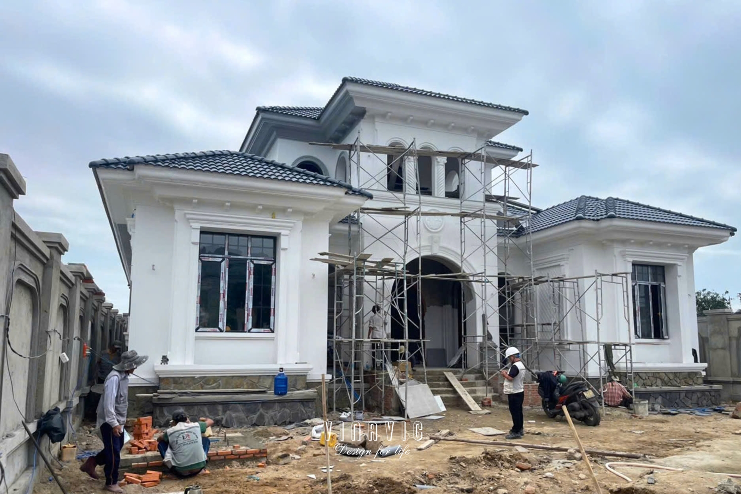 Thi công biệt thự địa trung hải 450m2 (CĐT:Mr Phát - Cam Ranh) TCBT2242