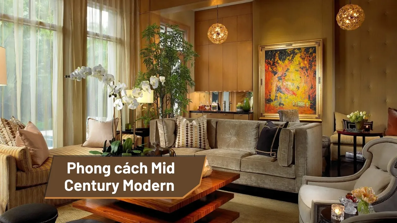 Đặc trưng của phong cách Mid Century Modern trong thiết kế nội thất