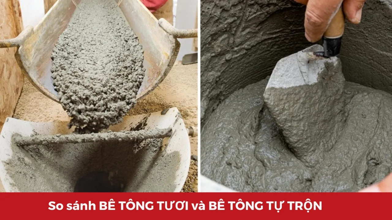 So sánh bê tông tươi và bê tông tự trộn