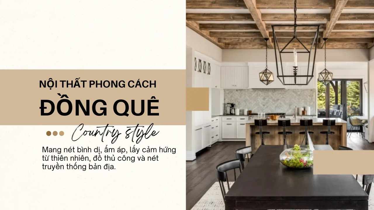 Phong cách đồng quê (country style) 