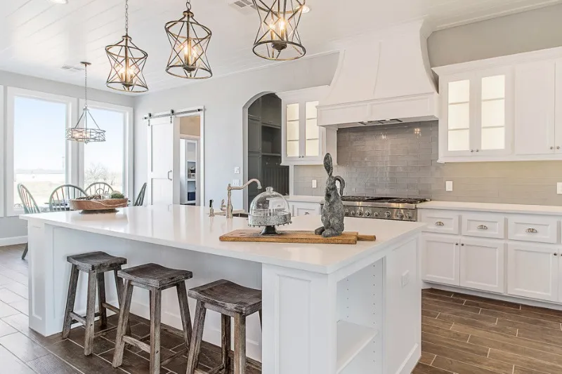 Thiết kế nội thất phòng bếp phong cách country style 