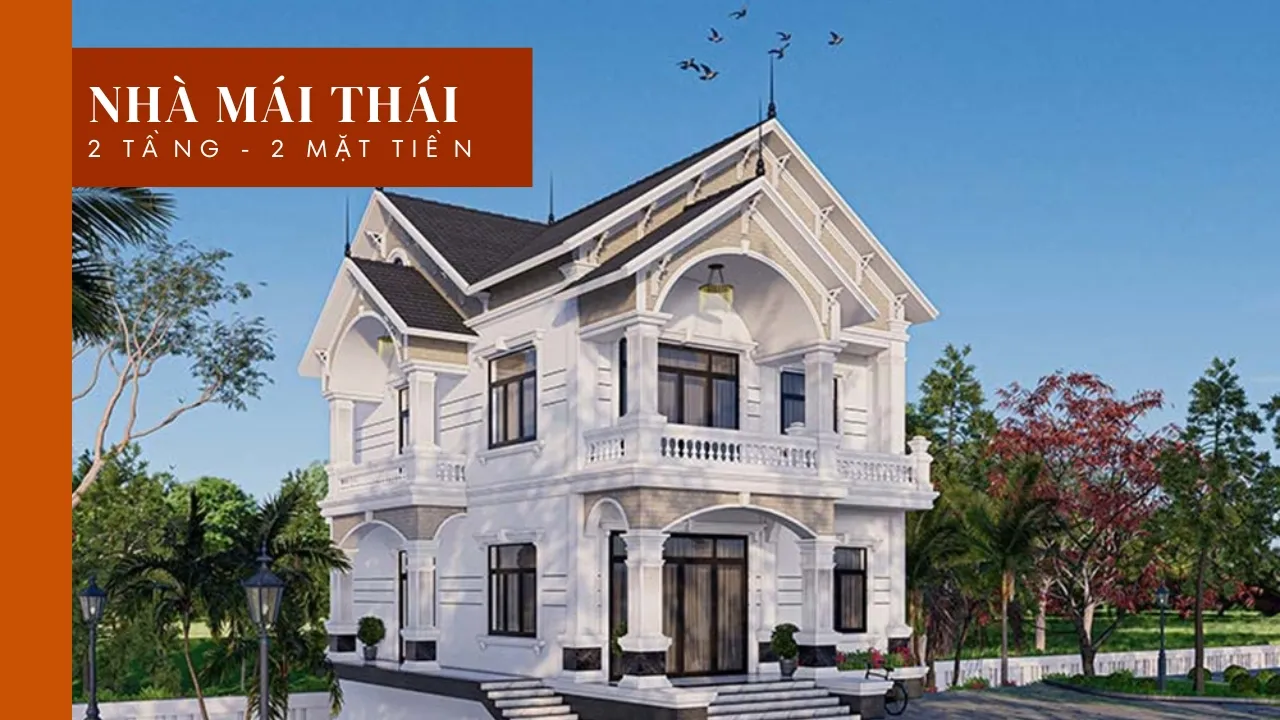 Nhà Mái Thái 2 Tầng 2 Mặt Tiền