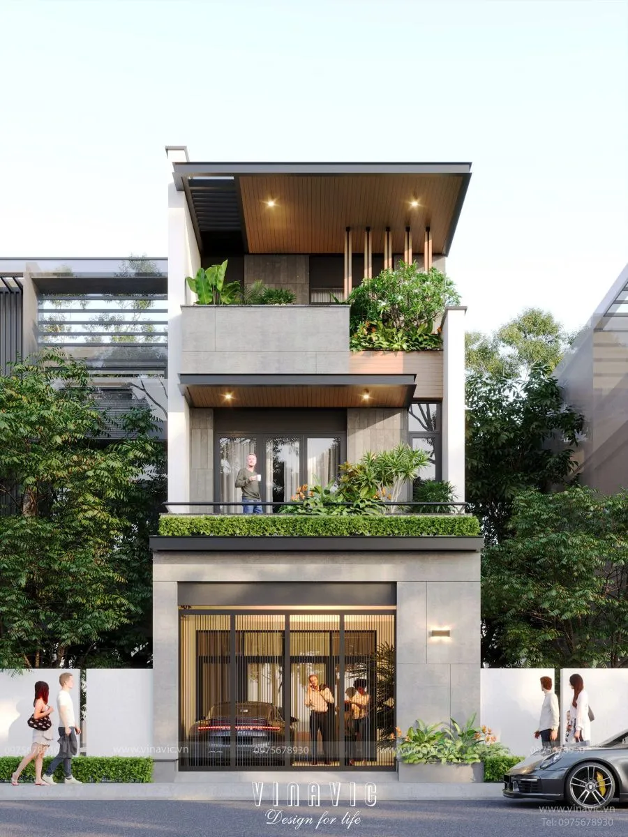 Mẫu thiết kế nhà 8x7m phong cách hiện đại đang được ưa chuộng nhất hiện nay